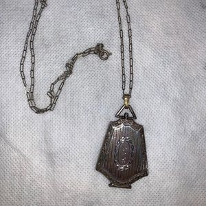 Vintage sterling silver necklace locket
